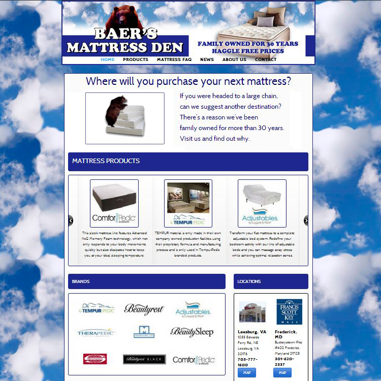 mattress store web