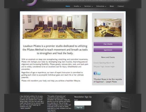 Leesburg Fitness Website Design