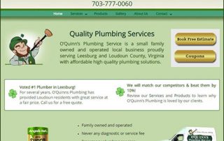 plumbing website design