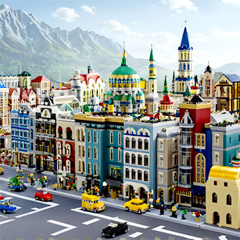 city made of blocks