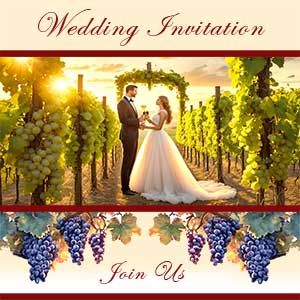 catered wine wedding design