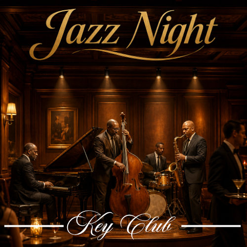 jazz musicians playing at a club.