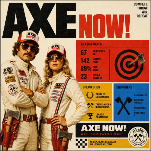 Axe throwing team