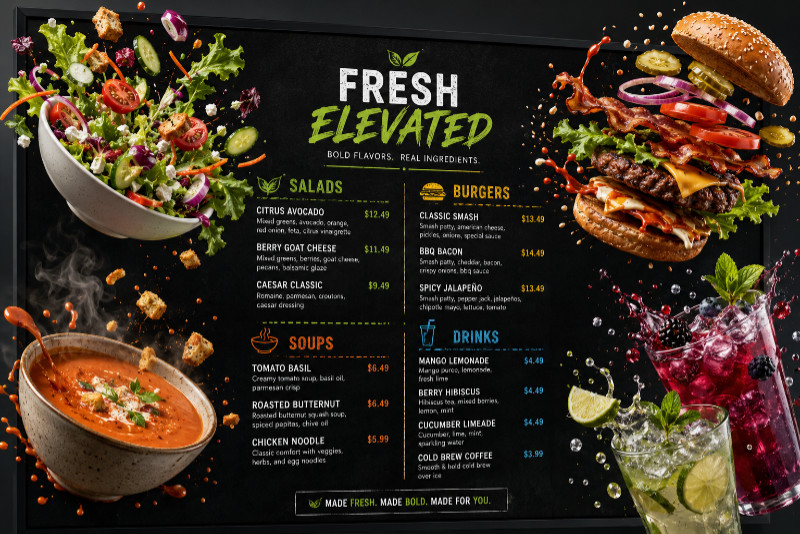 Menu design 1