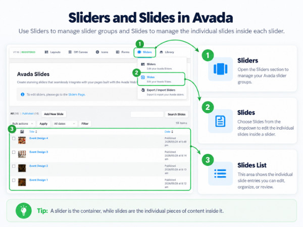 slide management