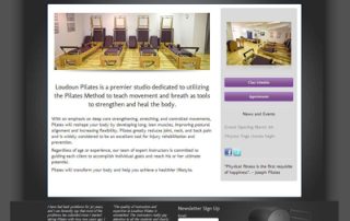 Pilates web design