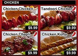 digital menu design
