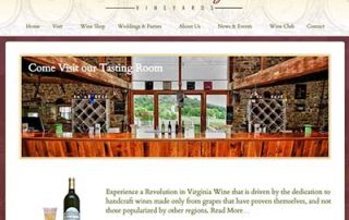 winery web design