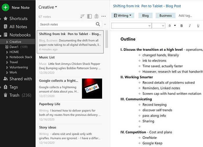 Evernote-Layout-700 user interface