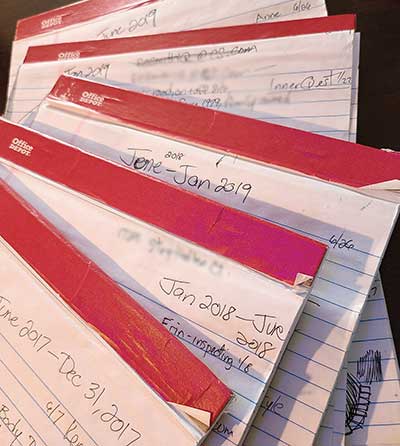 Writing-Tablets 400 written notebooks